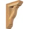 Ekena Millwork Funston Slat Rough Sawn Bracket w/ Offset Brace, Western Red Cedar, 6"W x 18"D x 26"H BKT0604X18X26FST06RWR - alternate 1